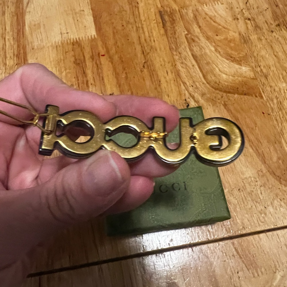 Crystal Gucci Hair Slide - Picture 2 of 7